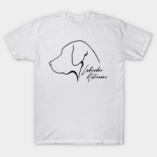 Proud Labrador Retriever profile dog lover gift T-Shirt